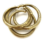 Vintage Etched Brass Cuff