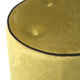 POUF IN SMOOTH VELVET - GREEN
