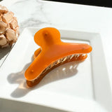 French Hair Claw in Amber