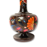 Vintage hand painted wood vase