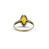 Vintage 10K Yellow Gold & Citrine ring
