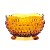 Vintage Footed Pressed Glass Dish