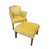 Vintage Accent Chair + Ottoman