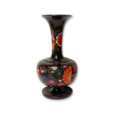 Vintage hand painted wood vase