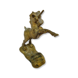 Vintage Brass Unicorn Figurine